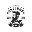 © albert - awesome vintage barber logo design