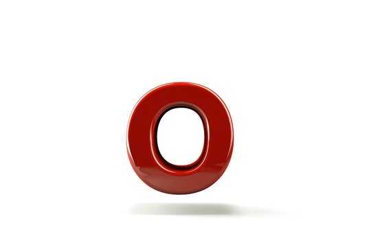 3d letter collection with white background