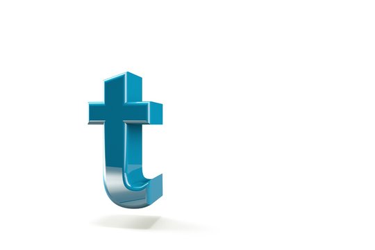 3d letter collection with white background