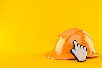 Canvas Print - Hardhat with web cursor