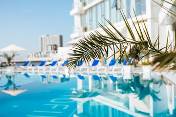  Swimming pool at luxury resort