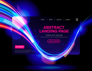 Poster - Abstract Cyberpunk Landing Page