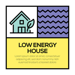 Wall Mural - LOW ENERGY HOUSE ICON CONCEPT