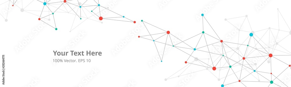 Futuristic crypto blockchain illustration. Vector global creative ...