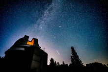 Milky Way Galaxy Over Observatory