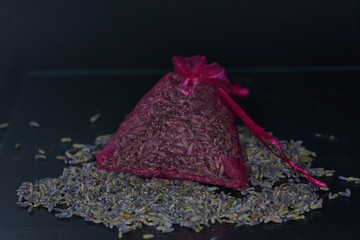 Spices for the kitchen spices in best studio quality photographed partly isolated against black background with macro lens taken