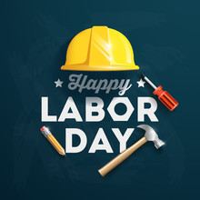 Happy Labor Day Banner. Design Template. Vector Illustration