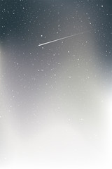 Wall Mural - shooting star in the sky