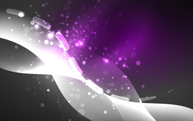 Fototapete - Neon abstract background. Background decoration. Trendy graphic design.