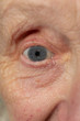 Portrait of a senior caucasian woman eye themes of retirement senior aging process portrait