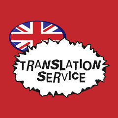 Poster - Writing note showing Translation Service. Business photo showcasing the Equivalent Target Language from the Mother Tongue.