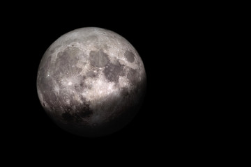 Wall Mural - Moon with shadow view from space. (Elements of this image furnished by NASA.)