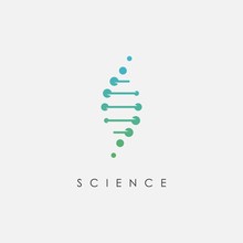 DNA Logo Design Template.icon For Science Technology