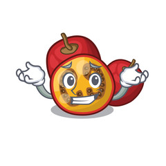 Sticker - Grinning tamarillo isolated with in the cartoon