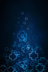 Poster - 2D illustration medical structure background