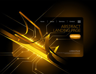 Poster - Abstract Landing Page Design