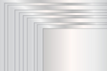 Wall Mural - brilliant plate with a metallic effect. polished silver frame. vector illustration