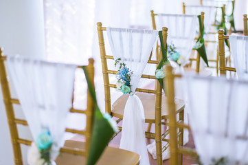 Wall Mural - Flowers decorated in the wedding ceremony in the Chapel.