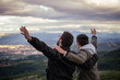 © PhotoGranary - Christian worship and praise. Two young man are praying and worshiping in the evening.