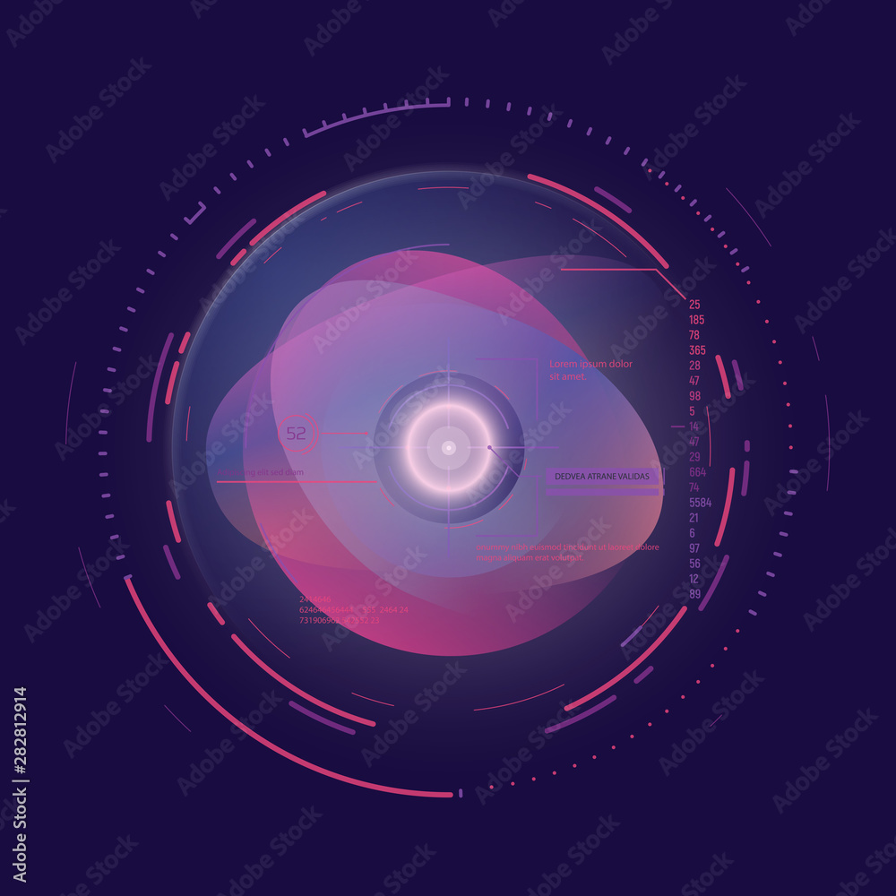 Vetor AI technology concept. Futuristic artificial intelligence ...