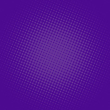 Purple Dotted Background In Retro Pop Art Comic Style, Vector Illustration