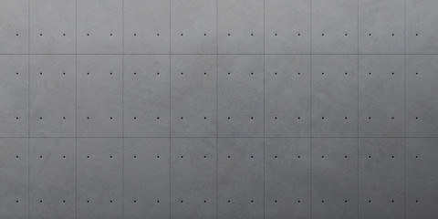 Fototapete - View of concrete texture with sun light cast the shadow on the wall ,Geometric structure design,Museum space,Perspective of brutalism  architecture,3d rendering	