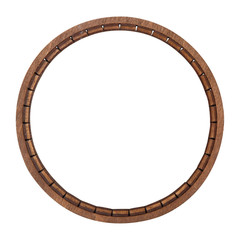 Wall Mural - vintage classical circle wooden frame