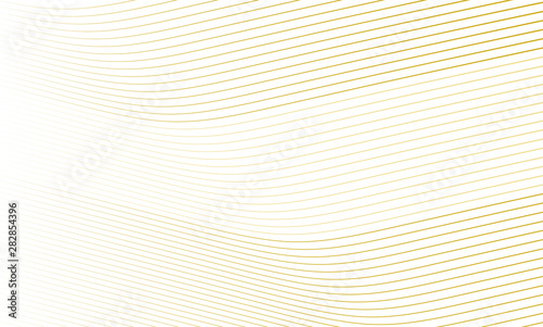 Vector illustration of the pattern of the golden lines abstract background. E...