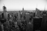 Fototapeta Nowy Jork - Looking South from the top of Manhattans midtown (NYC, USA)