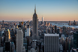 Fototapeta  - Looking South from the top of Manhattans midtown (NYC, USA)