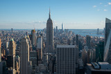 Fototapeta  - Looking South from the top of Manhattans midtown (NYC, USA)