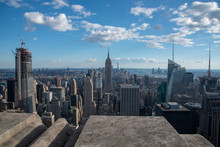 Looking South From The Top Of Manhattans Midtown (NYC, USA)