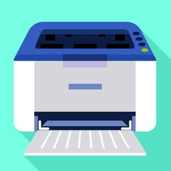 Poster - Ink jet printer icon. Flat illustration of ink jet printer vector icon for web design