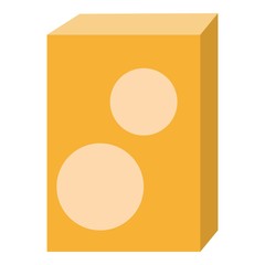 Poster - Carton package icon. Flat illustration of carton package vector icon for web design