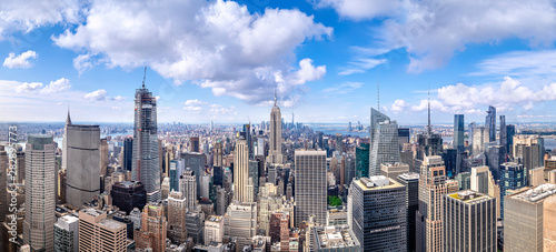 Fotomural panoramic view at the skyline of new york