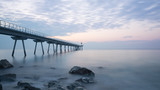 Fototapeta Morze - Sunrise on the pier 3