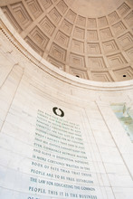 Thomas Jefferson Memorial, An Excerpt From His Writings, Washington DC, USA