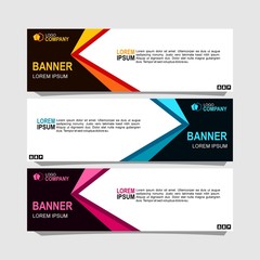 Wall Mural - Vector abstract design banner web template.