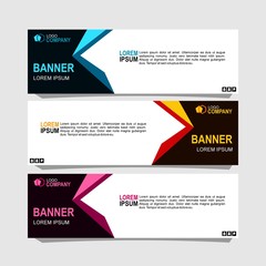 Wall Mural - Vector abstract design banner web template.