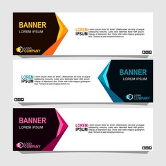 Wall Mural - Vector abstract design banner web template.