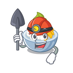 Poster - Miner anmitsu isolated with in the mascot