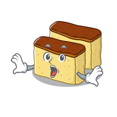 Sticker - Surprised castella cake in the mascot shape