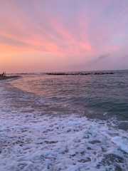 Wall Mural - sunset over sea