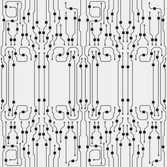 Aufkleber - Circuit board illustration. Abstract circuit board background. Vector