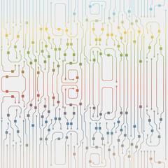 Poster - Circuit board illustration. Abstract circuit board background. Vector