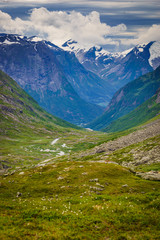 Wall Mural - Mountains view from Gamle Strynefjellsvegen Norway