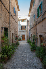 Naklejka na meble medieval street in Valdemossa, Spain