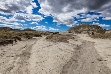 The Badlands of Albert in Canada