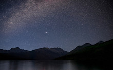 Kintla Lake, Glacier National Park, Montana, Under The Milky Way