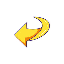 Arrow Indication Direction Isolated Icon